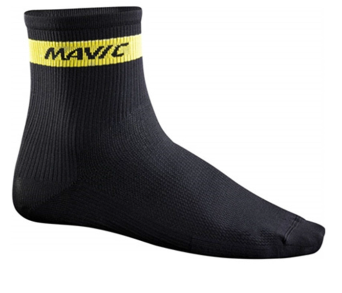 Mavic Pro Compression Mountain Bike and Road Bike Cycling Socks for Men  And Women - Black - Zoom Image 1