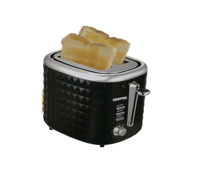 Geepas GBT36536 2 Slice Bread Toaster - Black - Zoom Image