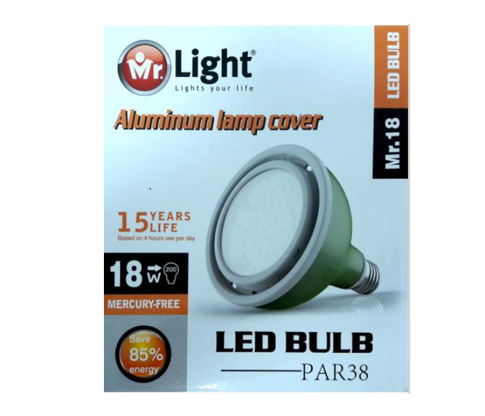 Mr Light MR18 Alluminium Lamp Cover LED Bulb - Green - Zoom Image