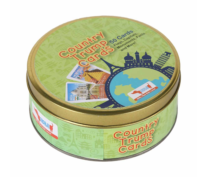 CocoMoco Kids Country Trump Cards Geography Educational Game - Zoom Image 1