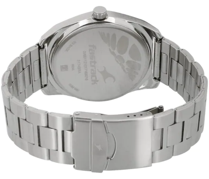 Fastrack 3174SM02 Varsity Blue Dial Stainless Steel Strap Watch - Silver - Zoom Image 3