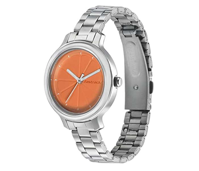 Fastrack 6202SM01 Fastrack Tropical Fruits Analog Orange Dial  Watch For Women - Silver - Zoom Image 3