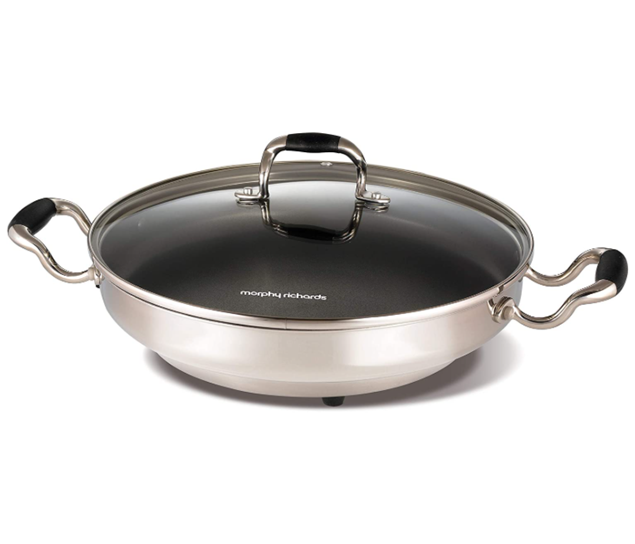 Morphy Richards 48898 Supreme Precision Electric Round Skillet - Silver - Zoom Image 1