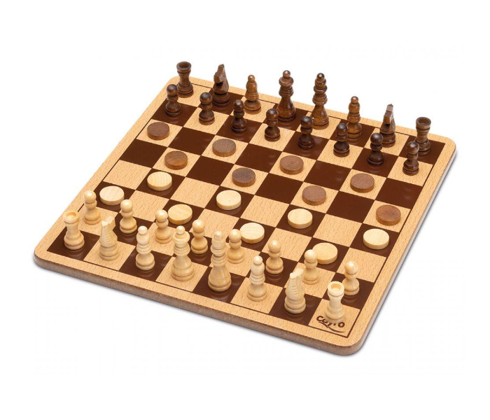 Cayro 751 Chess And Draughts Metal Box Game for Kids - Zoom Image 2