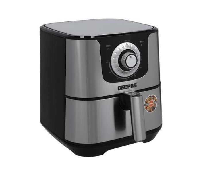 Geepas GAF37519 5.5 Liter 1700 Watt Air Fryer - Black and Silver - Zoom Image 2