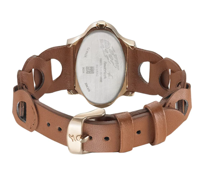 Fastrack 6004WL01 Rose Gold Dial Leather Strap Watch For Women - Tan - Zoom Image 4