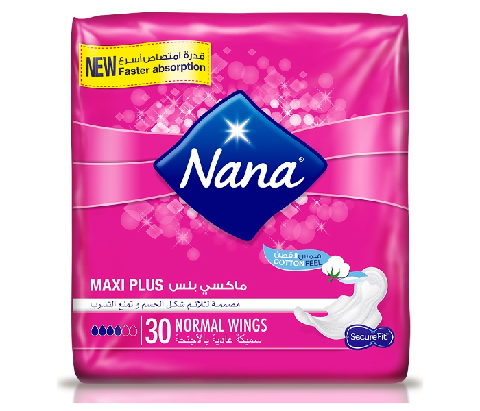 Nana 30 Piece Maxi Plus Normal Wings Sanitary Pad - Zoom Image