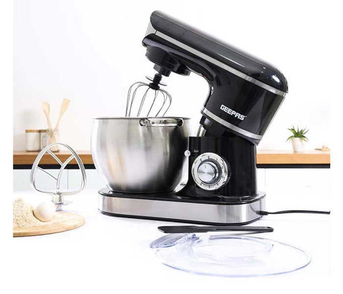 Geepas GSM43041 2000W Stand Mixer With Stainless Steel Mixing Bowl - Black and Silver - Zoom Image 3