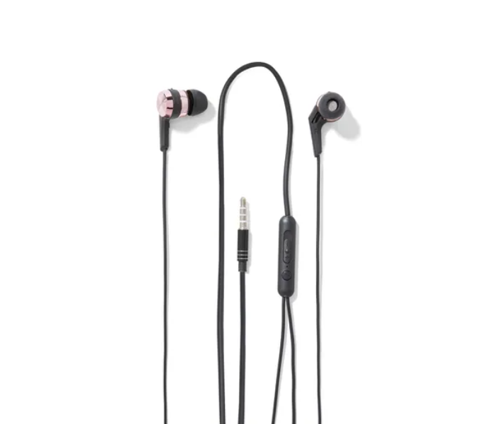 Iconix In-Ear Stereo Headphones with Mic - Black and Gold - Zoom Image 3