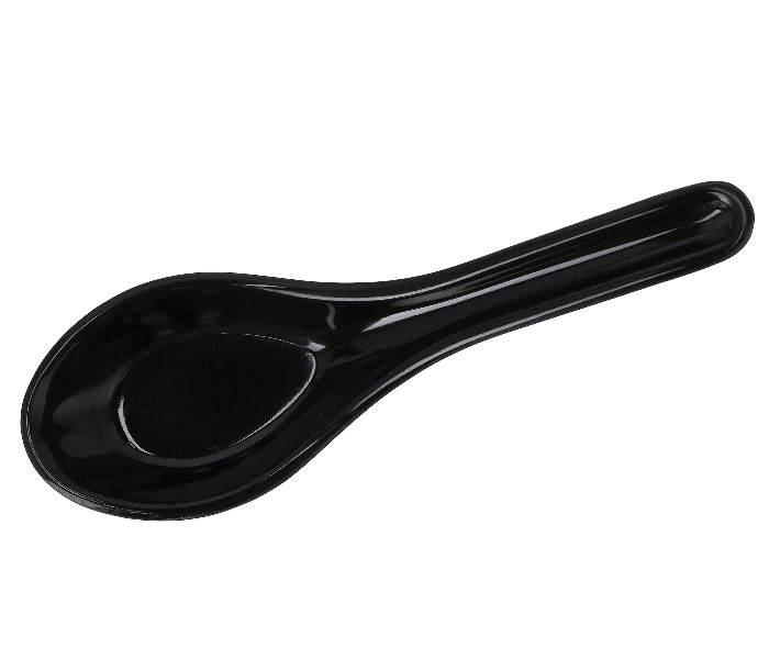 Royalford RF10058 Melamine Ware Iva Soup Spoon - Black - Zoom Image 3