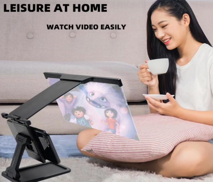 12inch 3D Phone Screen Magnifier Amplifier Folding Design HD Video Magnifying Glass Watch 3d Movies Smart Phone Bracket Holder - Zoom Image 1