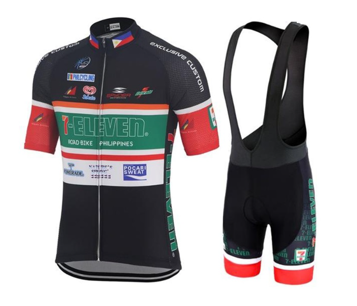 Mens Cycling XXL Jersey Set Full Zip Coolmax Polyester 9D Pad 711 Design - Black and Green - Zoom Image 4