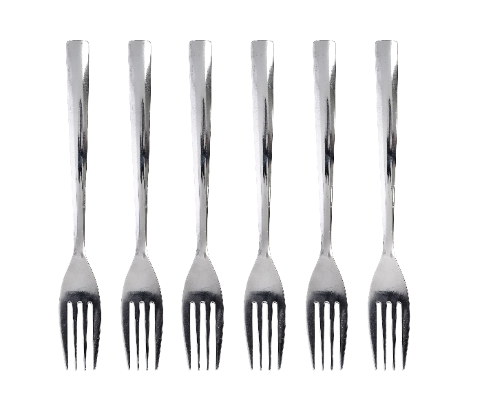 Royalford RF10069 6 Piece Stainless Steel Table Fork - Silver - Zoom Image 1