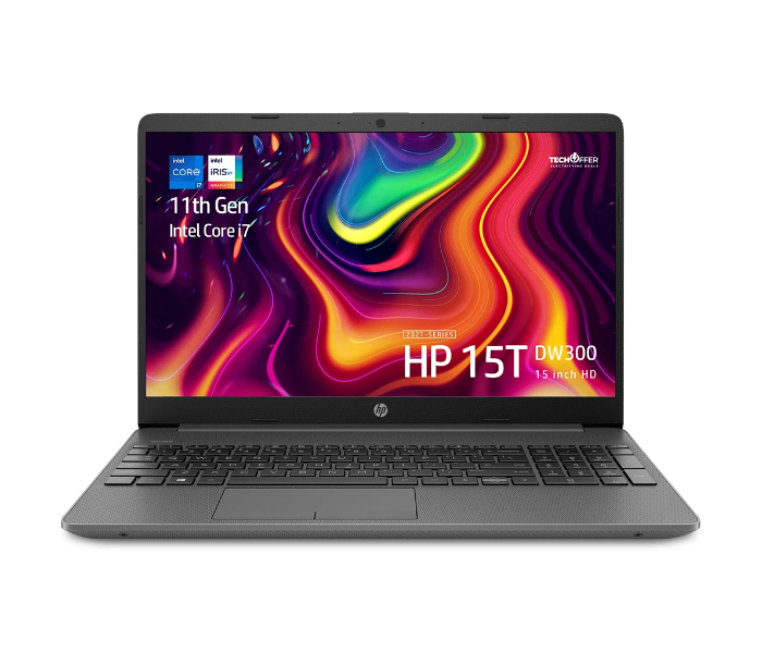 HP Notebook 15T-DW300 15.6inch HD Intel Core i7-1165G7 8GB RAM 512GB SSD Windows 10 - Grey - Zoom Image 2