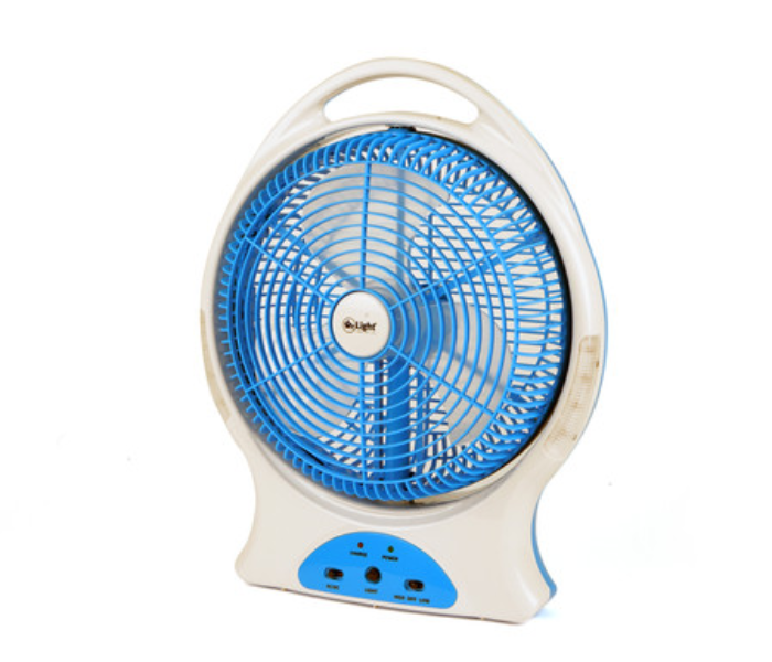 Mr Light MR3460 Reachargeable Fan - White & Blue - Zoom Image