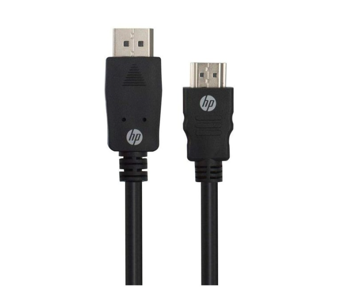 HP 1 Meter 2UX07AA Display Port To HDMI Cable - Black - Zoom Image 1