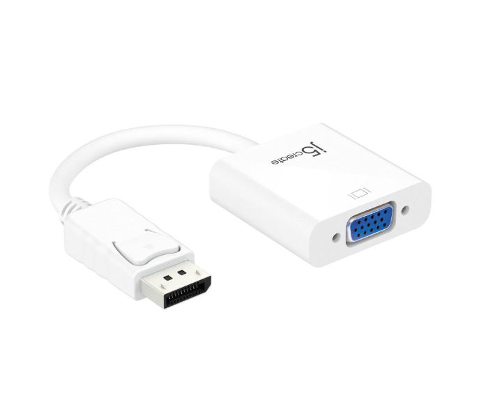 J5 Create JDA114 DisplayPort to VGA Adapter - White - Zoom Image 1