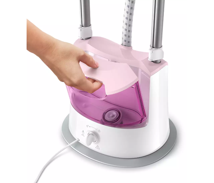 Philips GC485 1800W Easy Touch Stand Steamer - White and Pink - Zoom Image 2