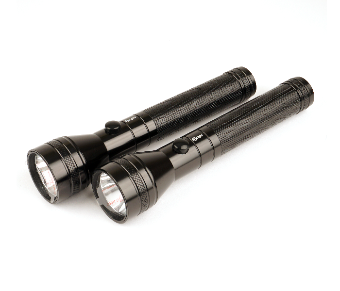 Mr Light MR3015 2 Piece Rechargeable LED Flashlight - Black - Zoom Image