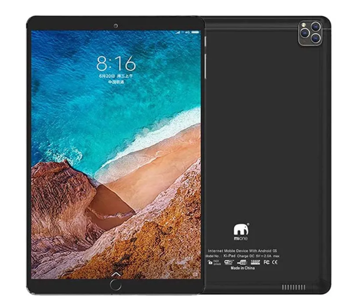 Mione Ki-Pad 1GB RAM 32GB 9.8 Inch Octa-Core Tablet - Black - Zoom Image 2