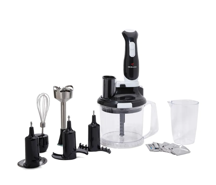 Mebashi ME-HBL1001B 450W 12-in-1 Hand Blender - Black and Silver - Zoom Image 1