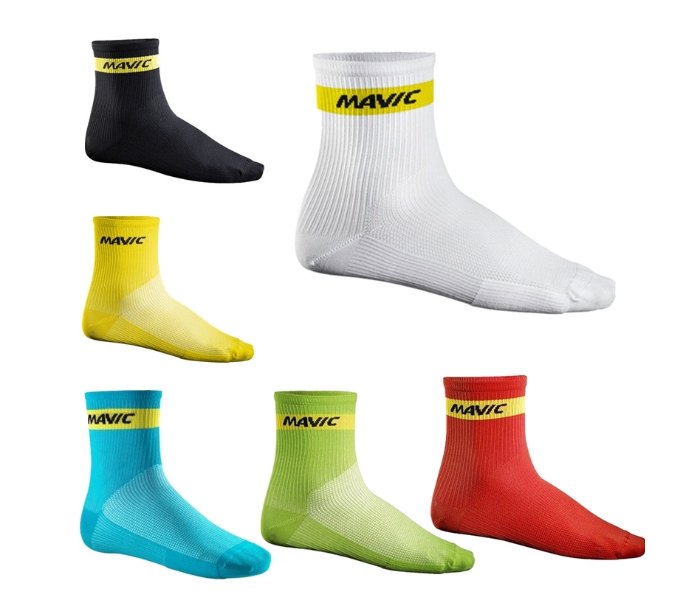 Mavic Pro Compression Mountain Bike and Road Bike Cycling Socks for Men  And Women - Red - Zoom Image 2