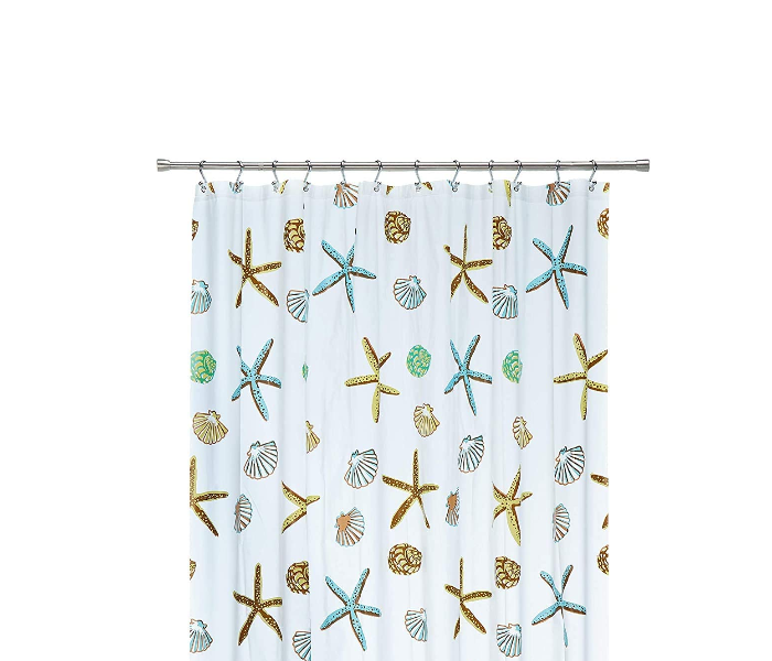 Starfish Design Lanke Waterproof Shower Curtain for Bathroom - Zoom Image 3