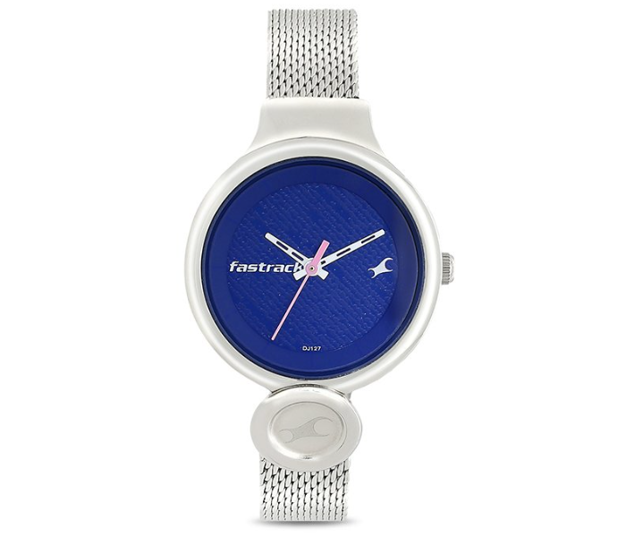 Fastrack 6181SM01 Denim Collection Analog Watch For Women - Silver - Zoom Image 1