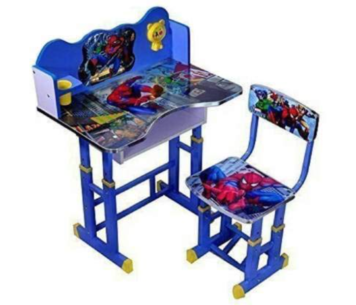  Vavas Height Adjustable Kids Study Table With Chair - Blue - Zoom Image 2