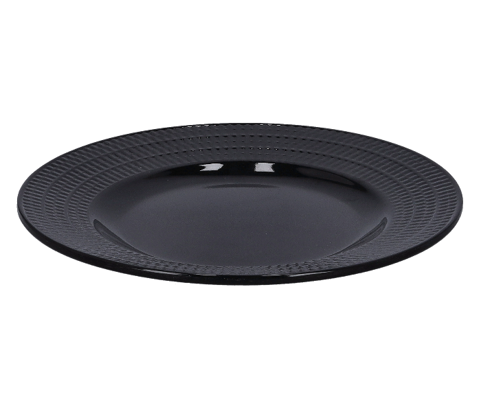 Royalford RF10040 7.5 Inch Melamine Ware Biza Flat Plate - Black - Zoom Image 3