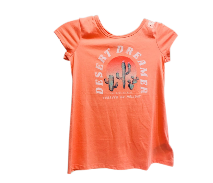 Justice Desert Dreamer T-Shirt for 13 Year Kids - Orange - Zoom Image