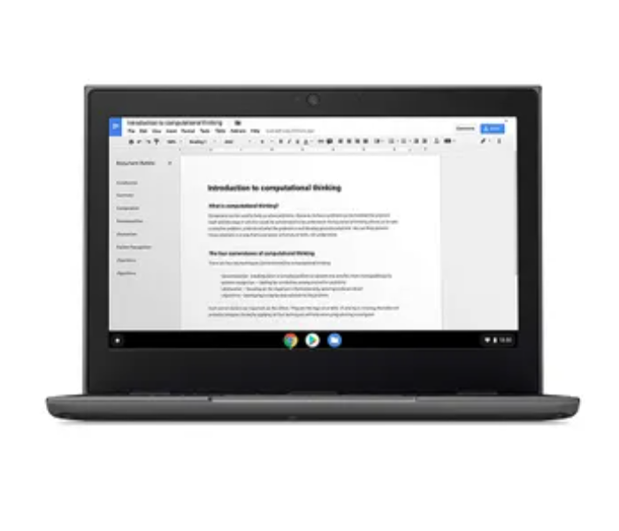 Lenovo 100E Chromebook 11.6 Inch AMD A4 4 GB RAM 32 GB eMMC AMD Radeon Graphics Chrome OS - Black - Zoom Image 6