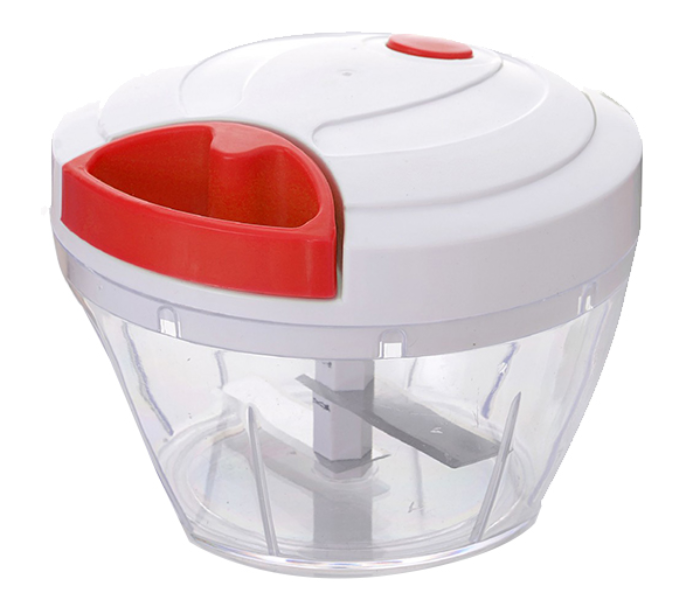 Delcasa DC1413 Vegetable Pull Chopper - White & Red - Zoom Image