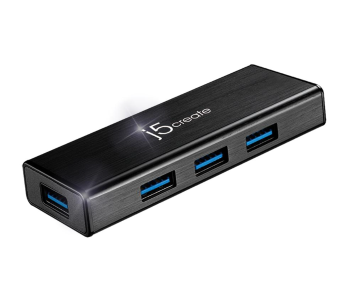 J5 Create JUH340 USB 3.0 4-Port Hub - Black - Zoom Image 2