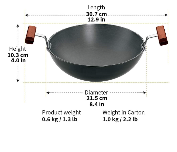 Hawkins Futura HW8001300 1.5 Liter Hard Anodised Deep Fry Pan - Black - Zoom Image 3