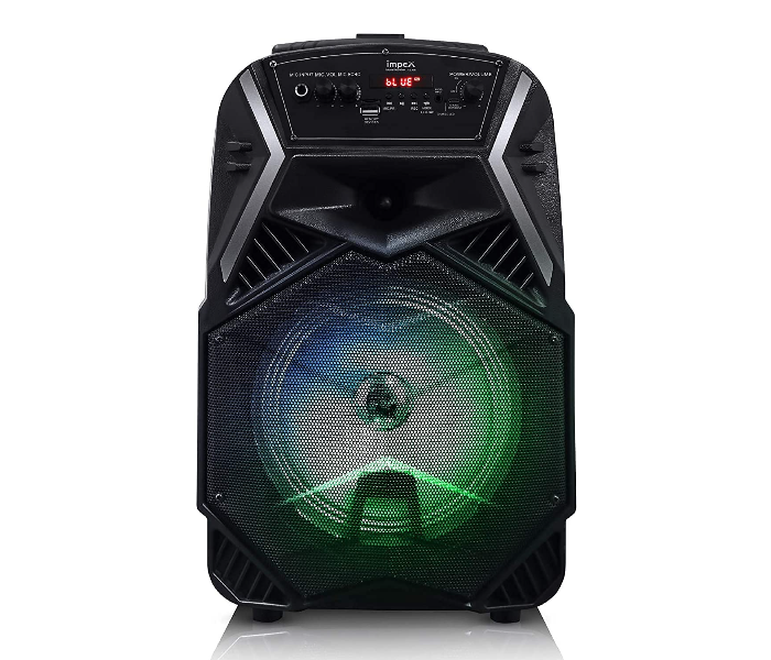 Impex TS-25B 25W Multimedia Portable Trolley Speaker with Mic and LED Light - Black - Zoom Image 2