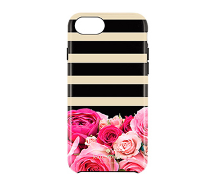 Kate Spade Protective Case Cover for Apple iPhone 7 , iPhone 8 and iPhone SE - Beige and Black - Zoom Image