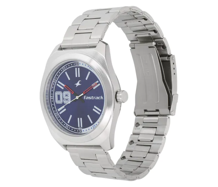 Fastrack 3174SM02 Varsity Blue Dial Stainless Steel Strap Watch - Silver - Zoom Image 2