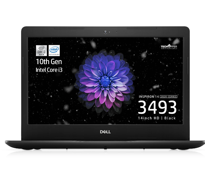 Dell Inspiron 3493 14 inch HD Intel Core i3-1005G1 4GB RAM 128GB SSD Intel UHD Graphics Window 10 - Black - Zoom Image 1