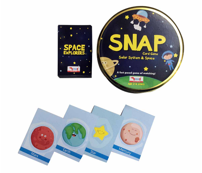 CocoMoco Kids Solar System Snap Flash Card Game - Zoom Image 6