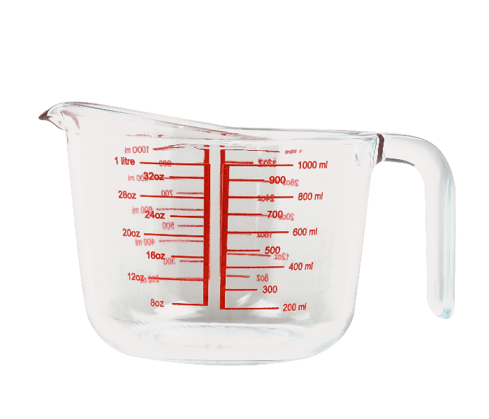 Royalford RF10088 1 Litre Glass Measuring Cup - Zoom Image 1