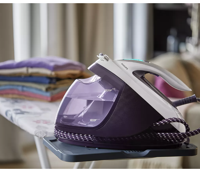 Philips GC9660/36 2700w PerfectCare Elite Plus Steam Generator Iron - White and Violet - Zoom Image 7