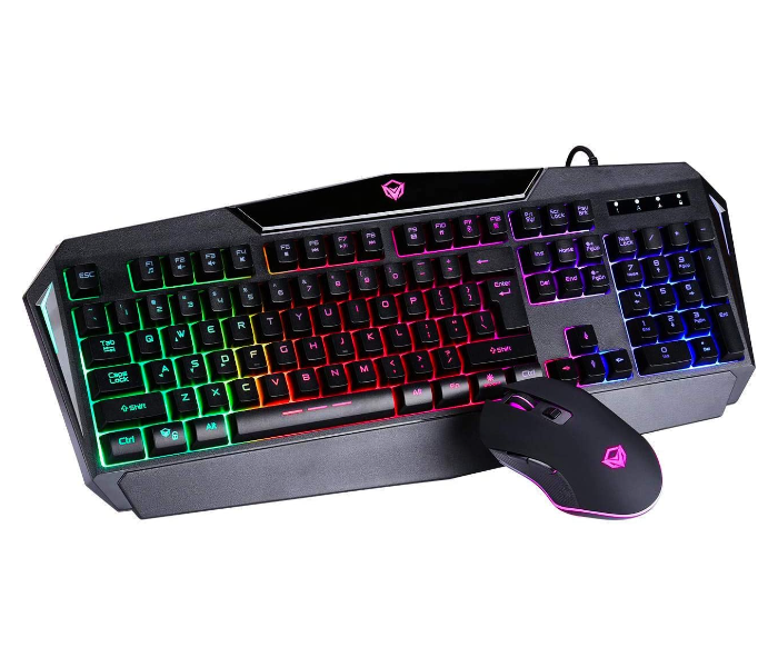 Meetion C510 Gaming Backlit USB Keyboard And Mouse Combo - Black - Zoom Image 1