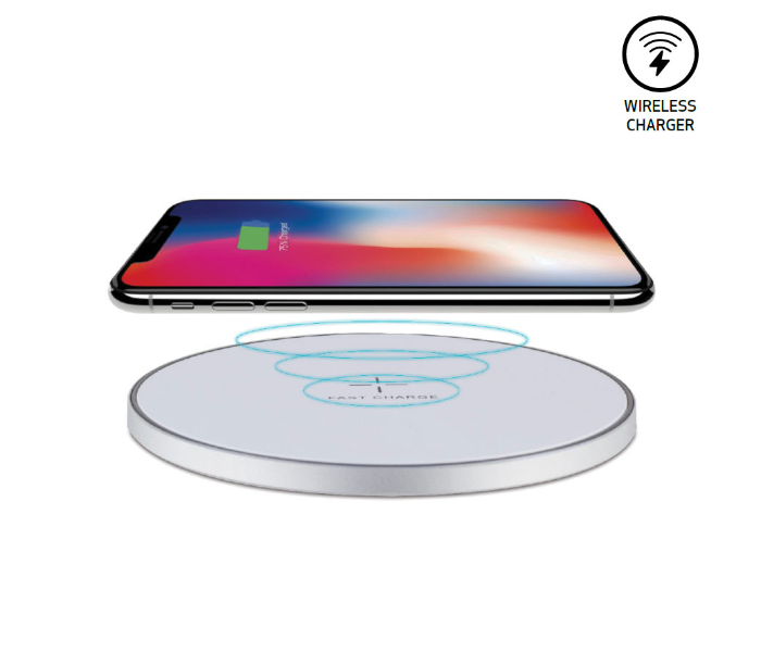 Generic 19G-3 Desktop Wireless Charger - White - Zoom Image 1