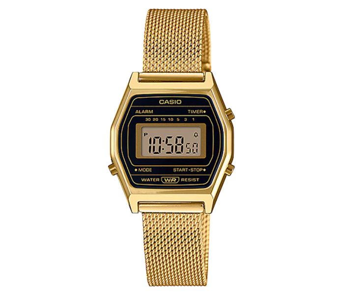 Casio  LA690WEMY-1DF Vintage Series Digital Black Dial Watch Foe Women - Gold - Zoom Image 1