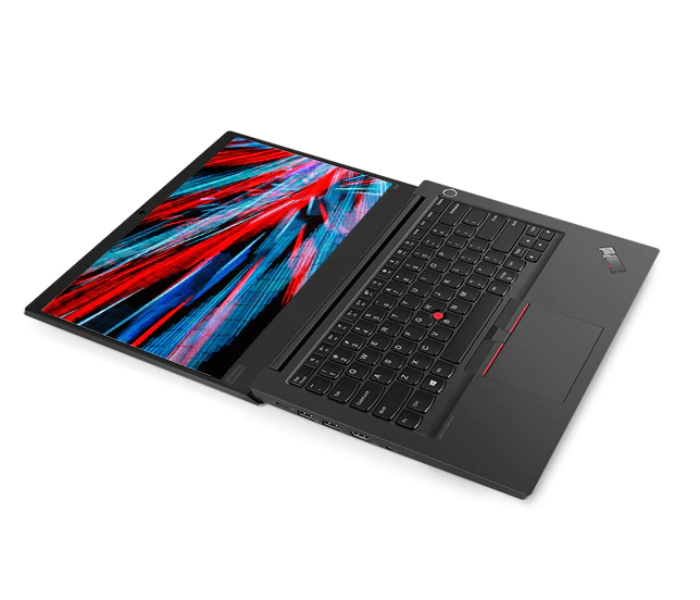 Lenovo ThinkPad E14 20RA007TAD 14inch Intel Core i7-10510U 8GB RAM 1TB HDD 2GB AMD Radeon RX640 Graphics Arabic-English Keyboard No OS Laptop with Free Carry Bag - Black - Zoom Image 2