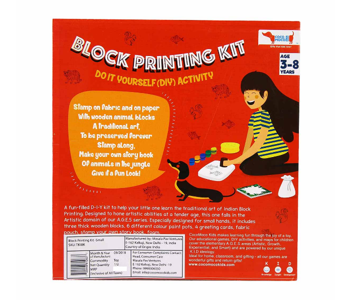 CocoMoco Kids Block Printing DIY Activity Kit - Zoom Image 5