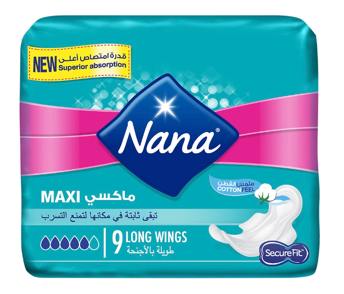 Nana 9 Piece Maxi Long Wings Sanitary Pad - Zoom Image