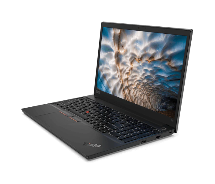 Lenovo ThinkPad E15 20RD0080AD 15.6 Inch i7-10510U 8GB RAM 512GB SSD AMD Radeon RX640 2GB Graphics Windows 10 Pro - Black With Free Bag - Zoom Image 2