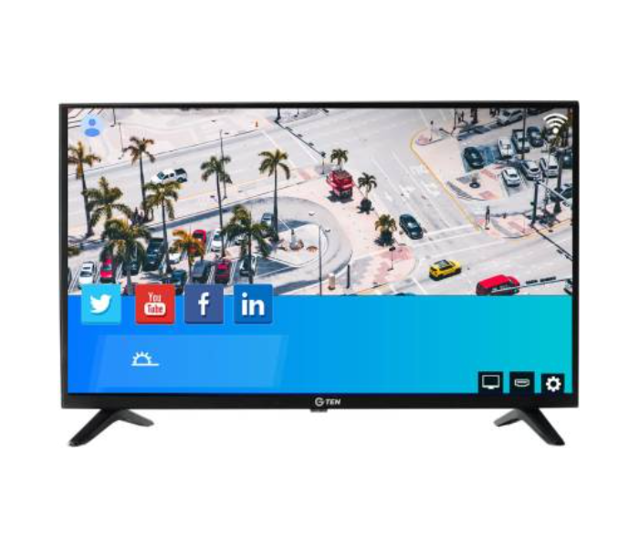 G-Ten 40 inch HD Ready LED Smart Android TV - Black - Zoom Image 1